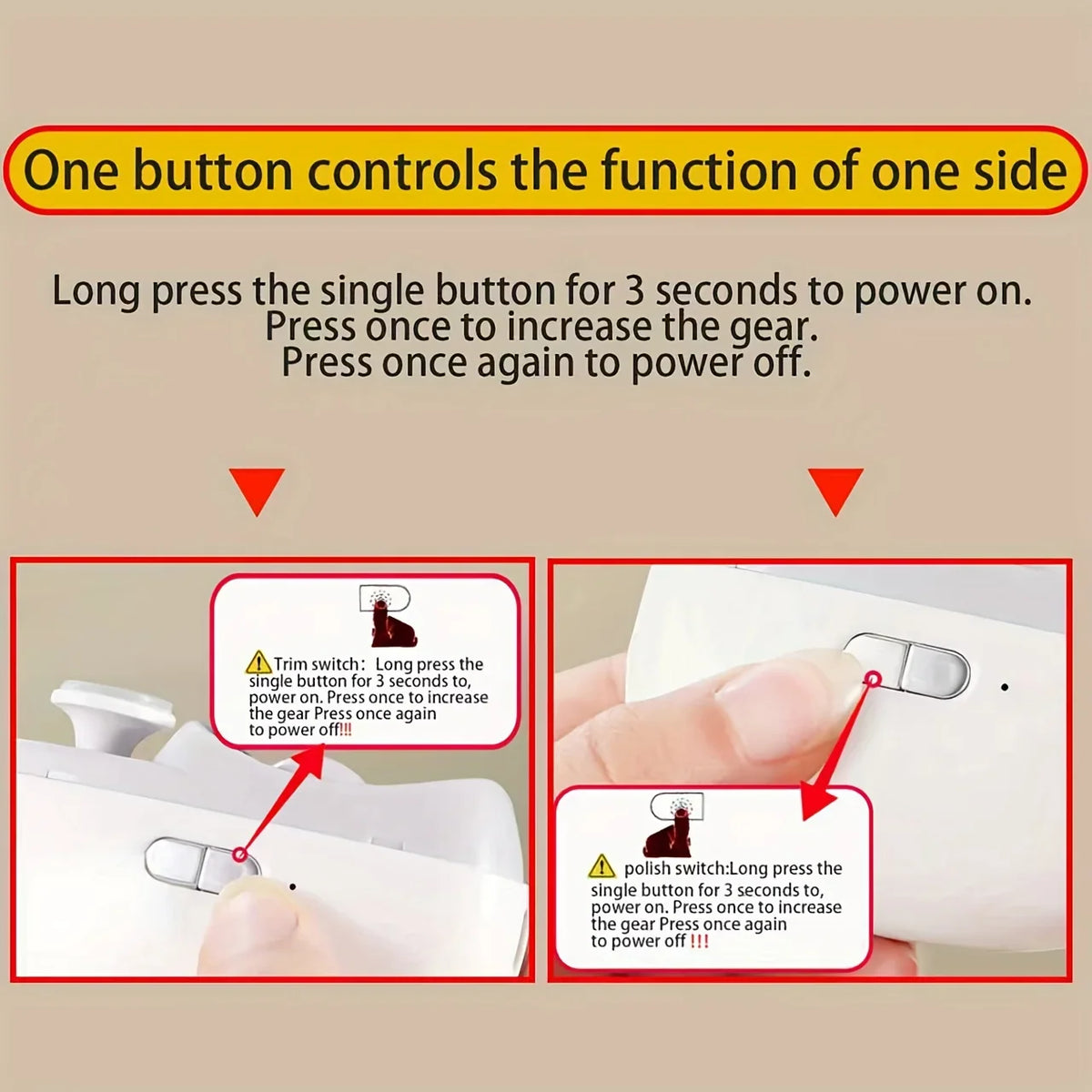 2-in-1 Electric Nail Clipper & Polisher with LED Light, USB Charging, Safe Grinding for All Ages, Valentine's Gift