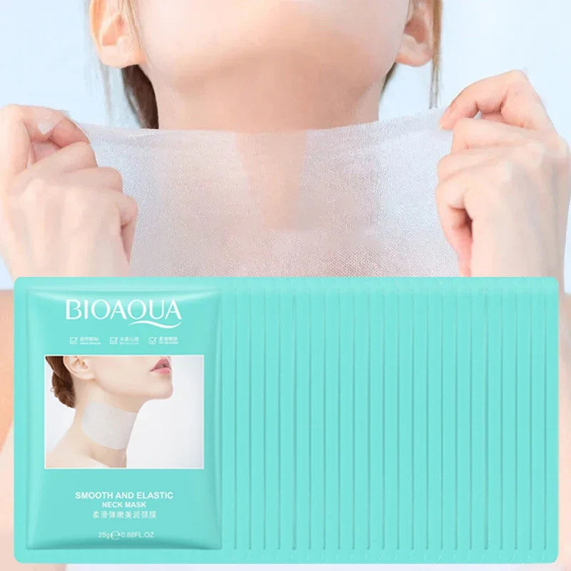 20pcs BIOAQUA Neck Mask Moisturizing Brightening Nourishing Firming skincare Collagen Neck Masks Korean Skin Care Products