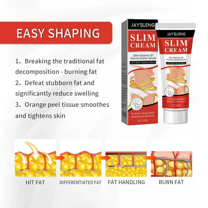 Body Slimm-ing Cream Fast F-at B-urning Anti Cellulite Remover Sculpting We-ight Loss Lifting Firming Skin Massage Shaping Cream