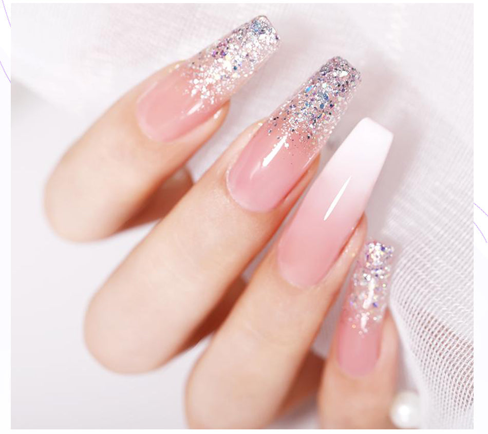 BORN PRETTY 30ml Acrylic Gel For Nail Extension Nude Clear White Color Quick Building Prolong Manicure Nail Art Hard Gel Varnish