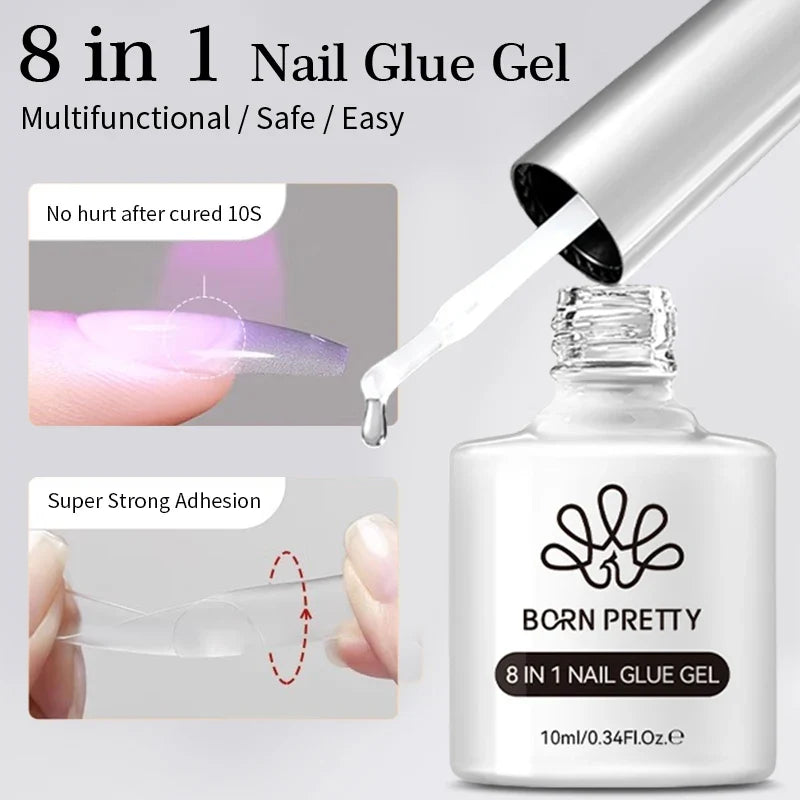BORN PRETTY Gold Pink Cat Magnetic Gel Polish 10ml Water Light Spaking Glitter  Soak Off UV Semi Permanent Varnish Manicure