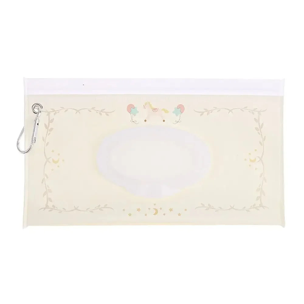 EVA Baby Wet Wipe Pouch Portable Buckle Wipes Holder Case Flip Cover Snap-Strap Reusable Wet Wipe Bag Outdoor Tissue Box