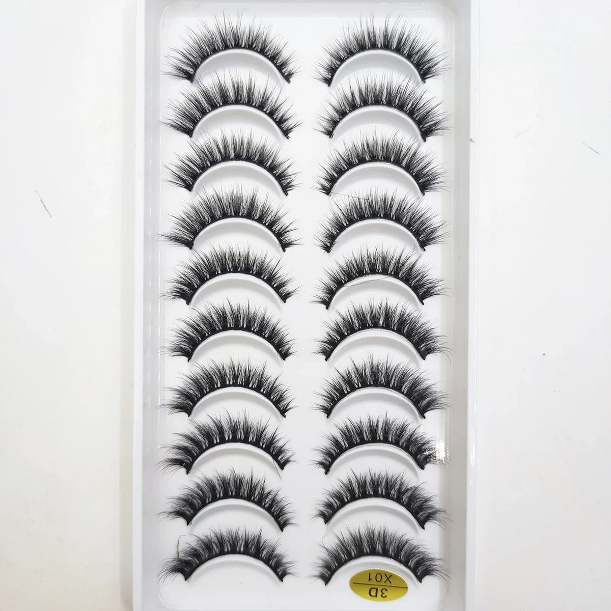 20 Style 10 Pairs Natural 3d Mink Lashes Soft False Eyelashes Cross Messy Dense Eye Lashes Extension Makeup Faux Cils Maquillaje