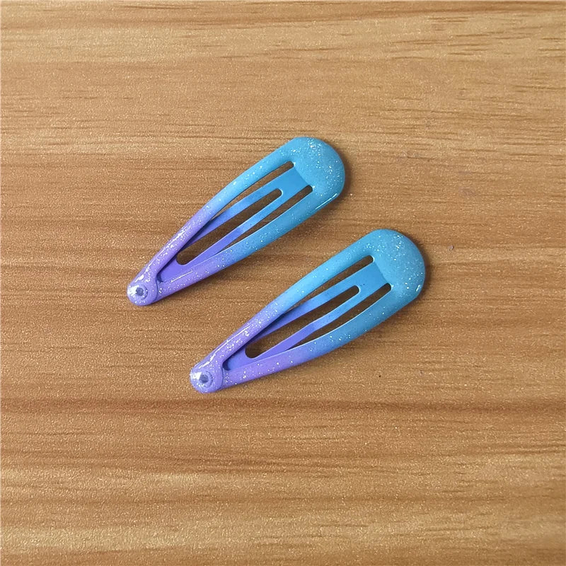 20Pcs/Lot Hair Accessories Powder Dripping Hair Clip Candy Barrette Korean Fashion Solid Hairclip Headdress Hairpins for Girls