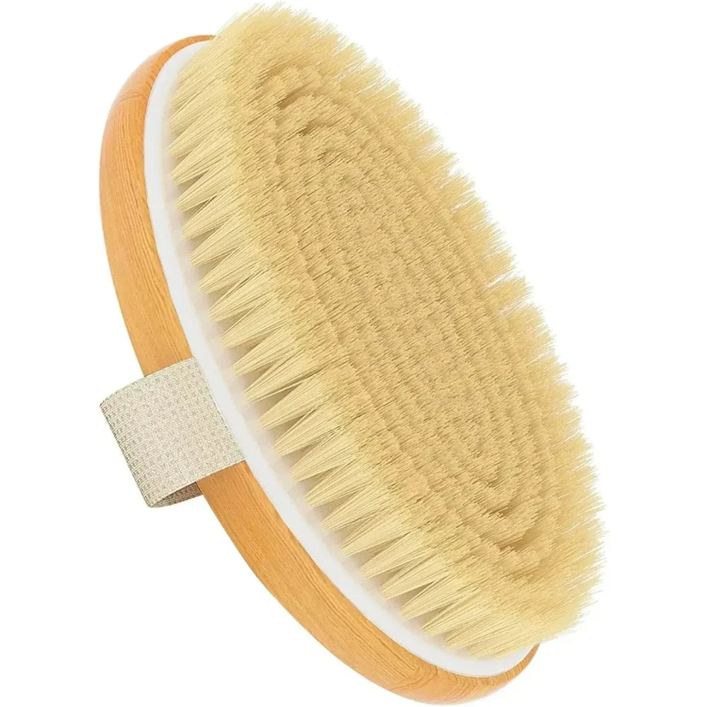 Dry Body Brushes, Exfoliating Body Scrubbers, Natural Bristles for Dry Skin, Improve Circulation, Stop Ingrown Hairs