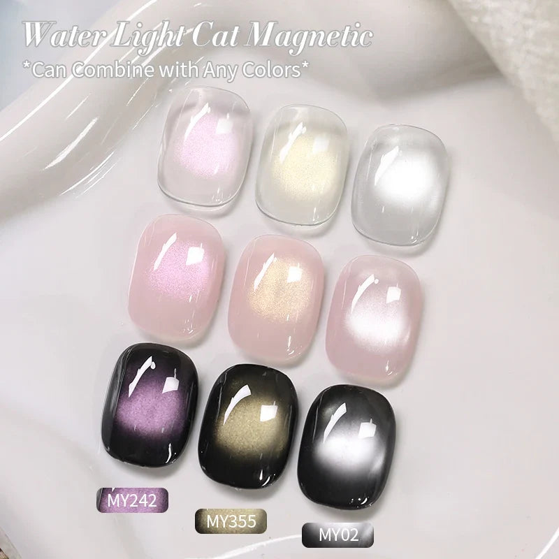 BORN PRETTY Gold Pink Cat Magnetic Gel Polish 10ml Water Light Spaking Glitter  Soak Off UV Semi Permanent Varnish Manicure
