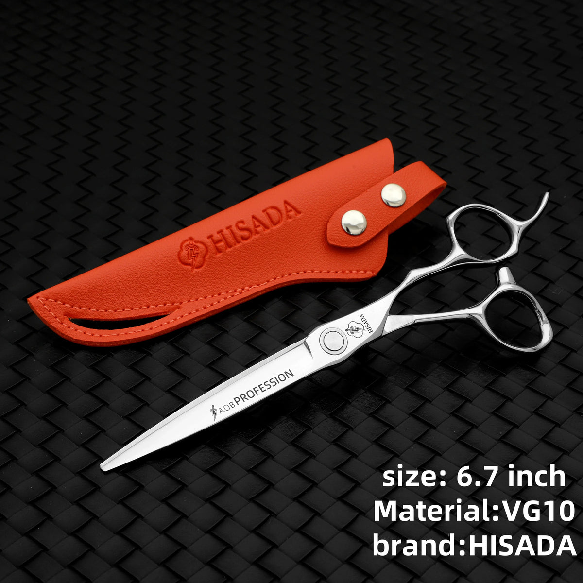 HISADA Hairdressing Scissors Professional Barber Scissors 6.0 Inch Scissors VG10 Material Professional Barber Scissors