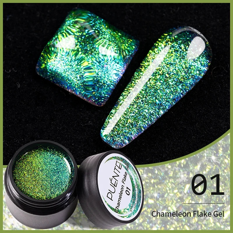 7.5ML Aurora Starlit Cat Eye Gel Nail Polish Rainbow Glitter Galaxy Cat Magnetic Nail Art Gel Soak Off UV Semi-Permanent Varnish