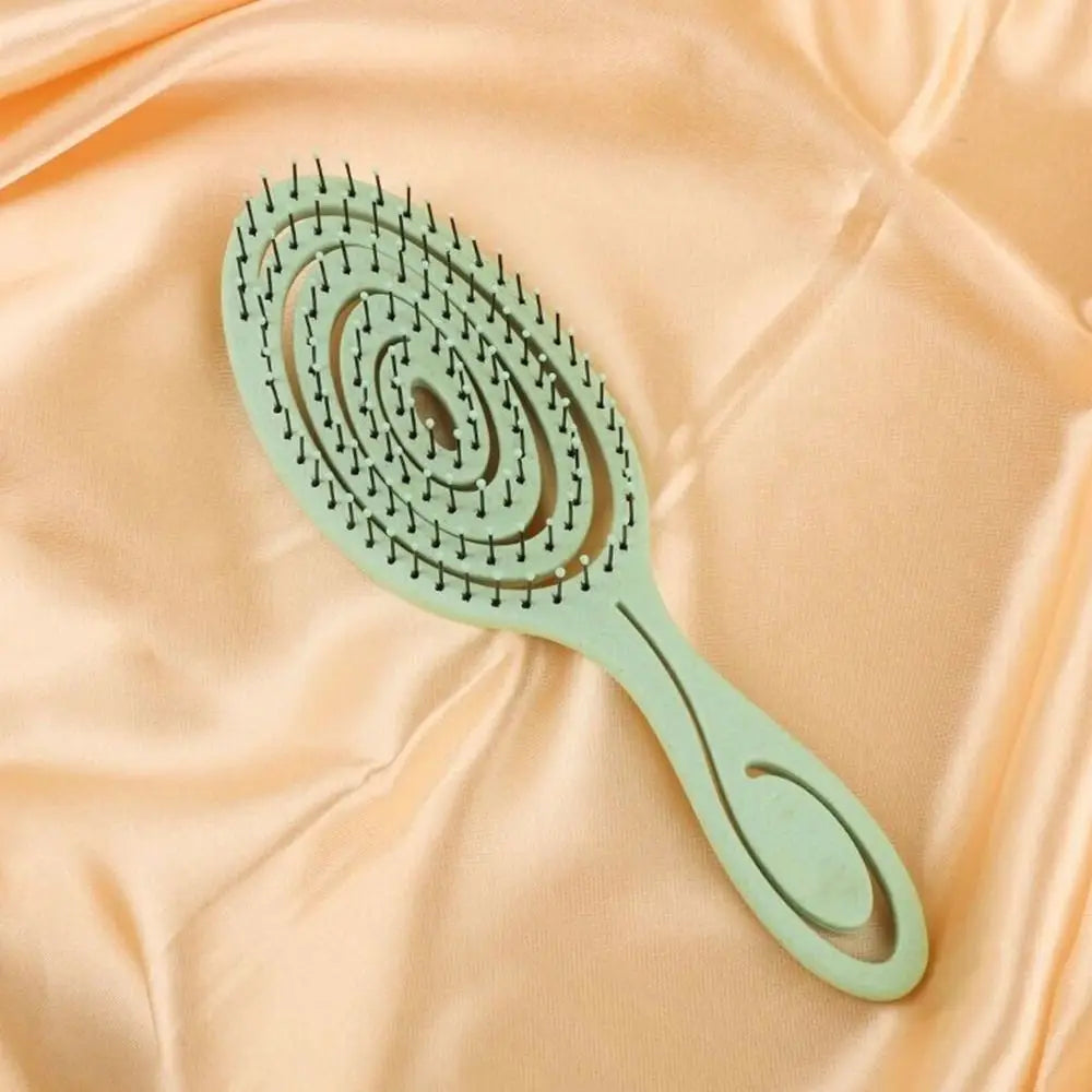 Flexible Hairdressing Styling Comb Soft Pins Massage Comb Hair Combs Wet and Dry Hair Brush
