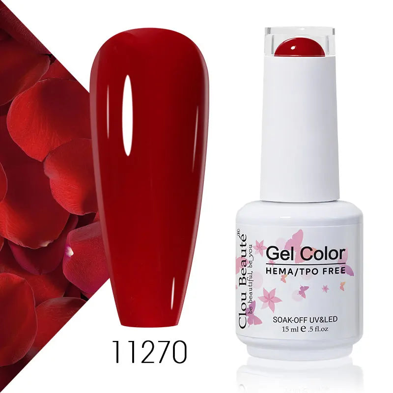 Clou Beaute Coffee Colors Nail Gel Polish HEMA/TPO FREE Soak off UV/LED 15ml Vernis Semi Permanent Nail Varnish 15ml Base Top
