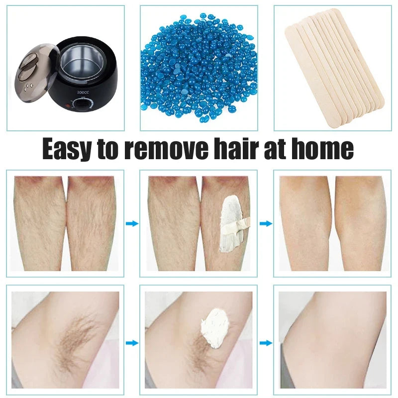 Electric Wax Heater Hot Wax Machine Paraffin Pot Warmer Hair Removal Waxing Machine Wax-melt Epilator Quick Heater