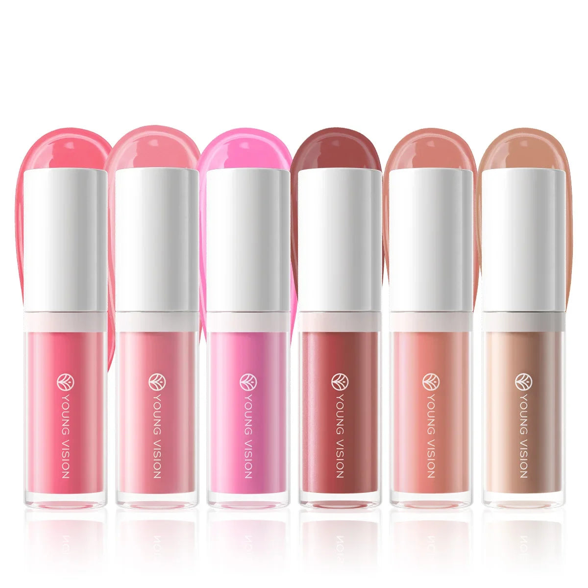 6Colors  Liquid Blush Long-Lasting Liquid Blush For High-Pigment Colour, Creates A Soft, Dewy Finish, Vegan & Cruelty-Free