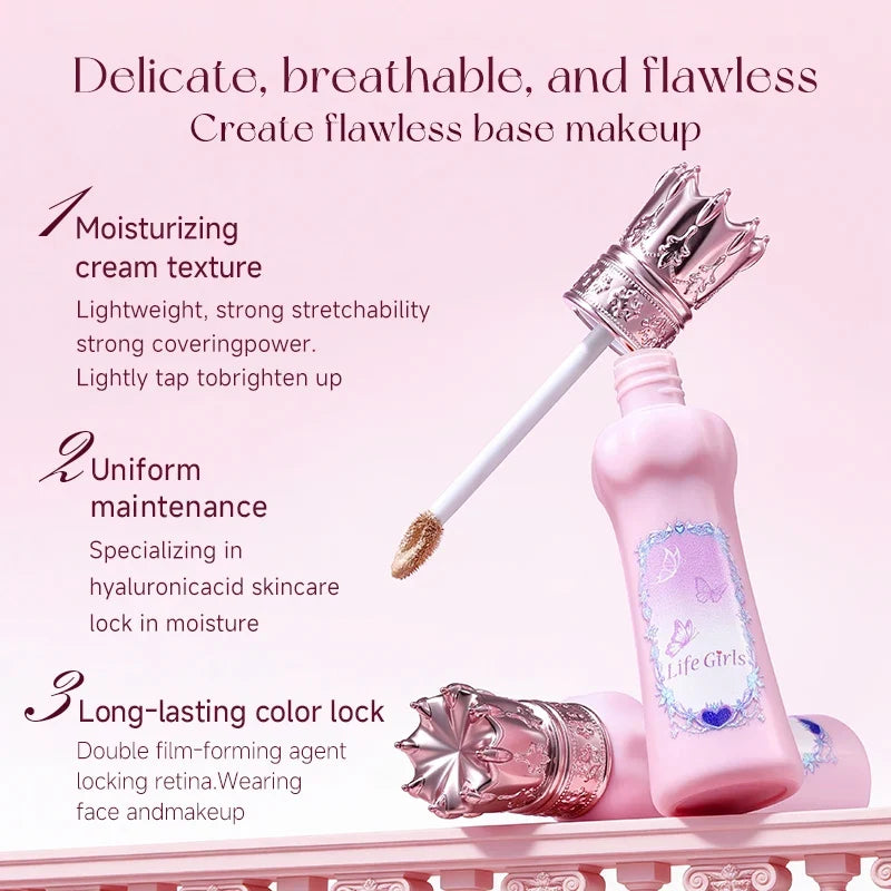 Brightening concealer liquid Natural highlighter Moisturizing and non-wrinkle No picky skin modification face