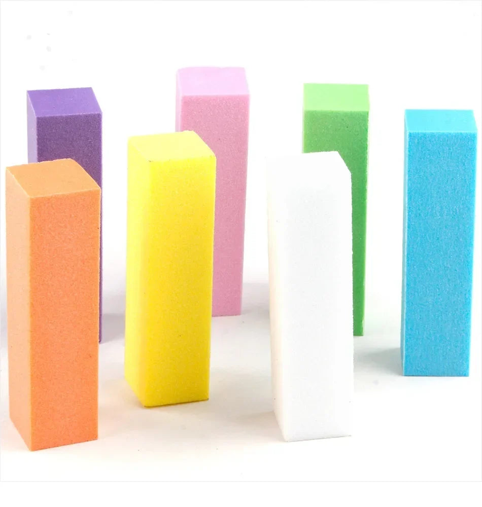 5/10/15/20Pcs Nail Buffer Professional Nail File Polisher Block Manicure Pedicure Files Sanding Polishing Sponge Nail Art tools