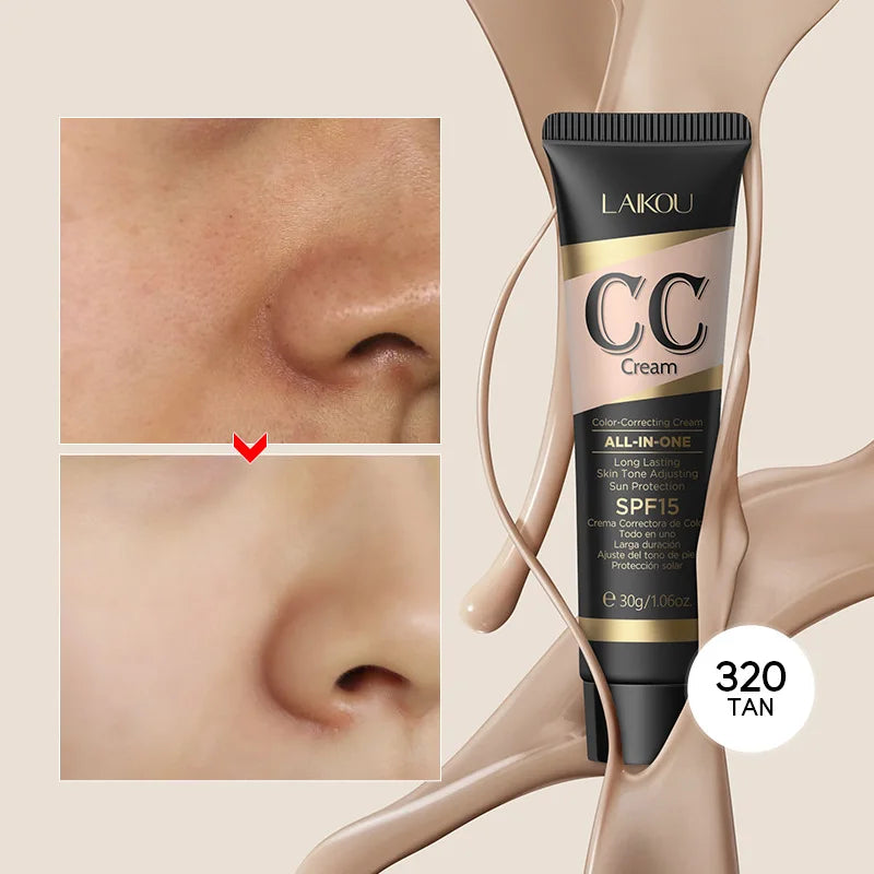 CC Cream Foundations Cover Blemishes Tinted Moisturiser Face Women Color Correcting Cream Tinted Moisturiser Hydrating