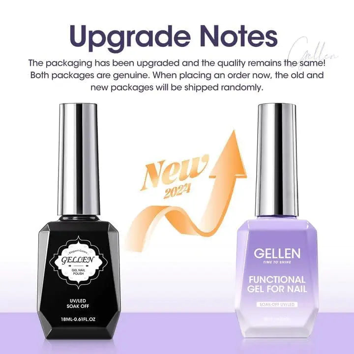 18ml Top Coat Base Coat Gel Set Nail Art No Wipe Soak Off Ultra Glossy Top UV LED Cured Long Lasting Nail Supplies