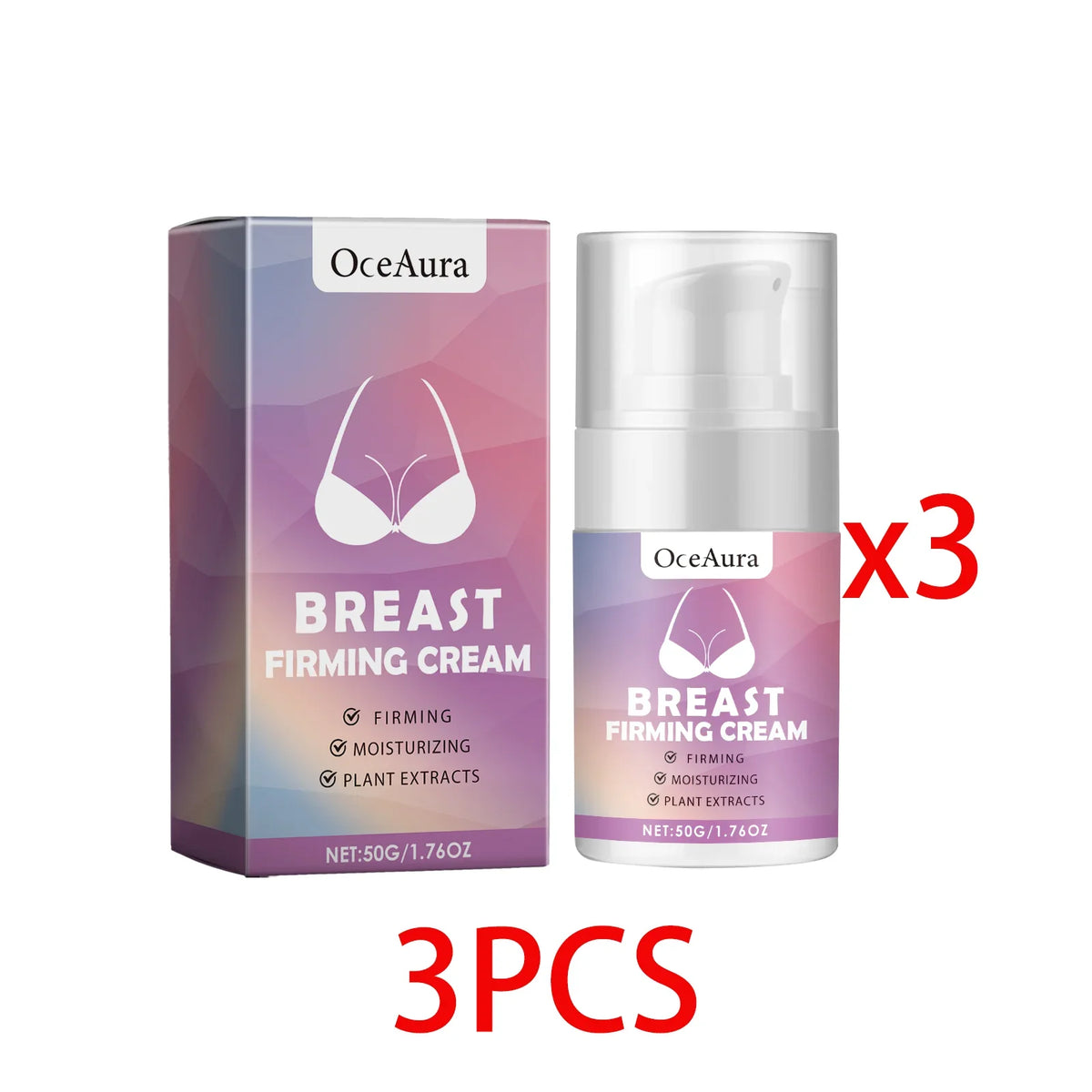 Breast Firming Cream Lifting Tightening Moisturizing Anti-Sagging Improves Elasticity Fast Absorbing For Women's Bust Care 50g