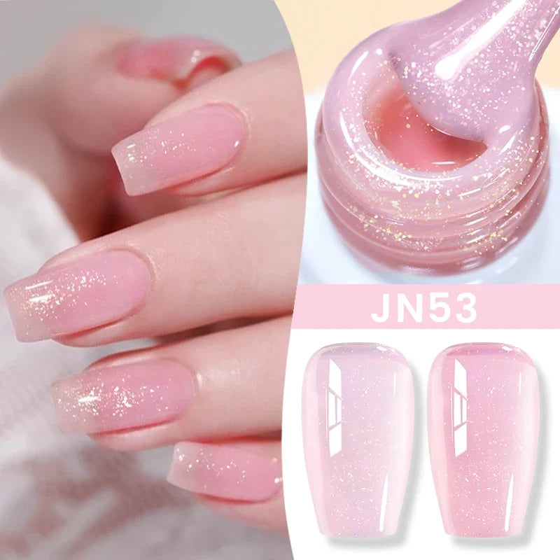 BORN PRETTY 10ml Blood Red Jelly Transparent Gel Nail Polish Wine Red Winter Color Semi Permanent Soak Off UV LED Varnish