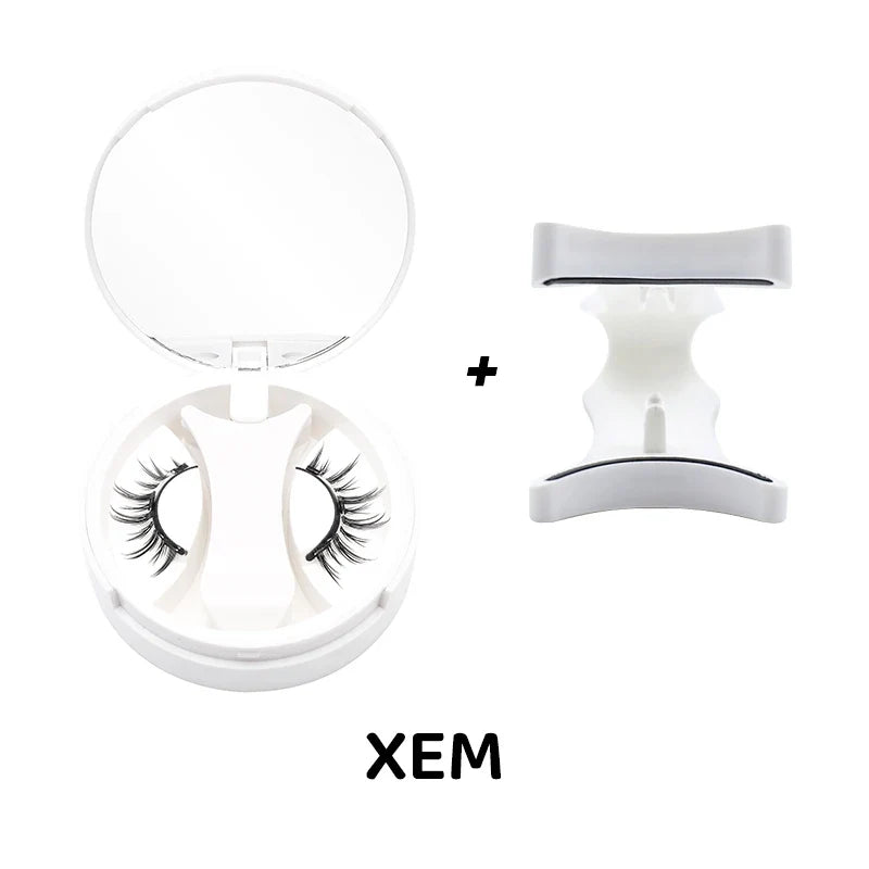 3D Magnetic Eyelashes Kit Reusable Natural Magnetic False Eyelashes Set No Glue Needed Magnet Lashes with Applicator Magnetic