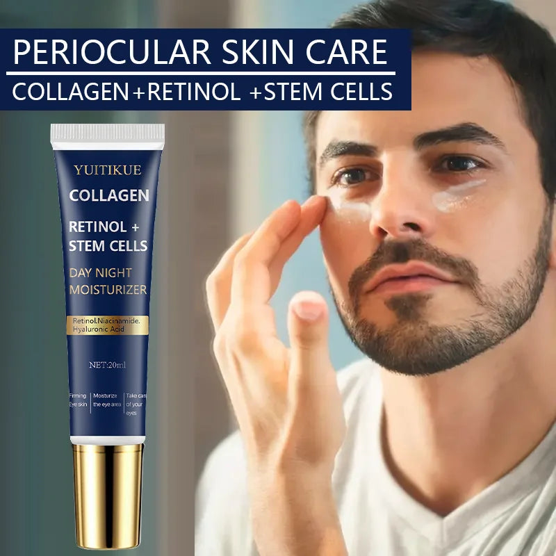 Collagen & Retinol Eye Cream 20ml - Day & Night Moisturizer, Firms & Smooths Eye Area, with Stem Cells & Niacinamide