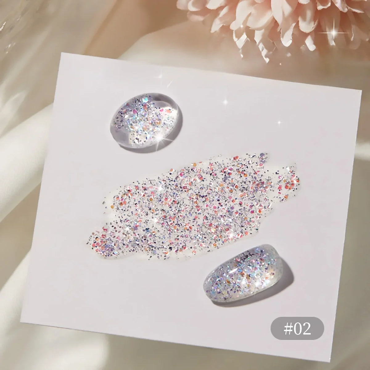 1-12pcs WS Summer Autumn Nails Flashing Reflective Disco Pink Blue White Broken Diamond Gel Nail Polish Nail Art Nail Supplies