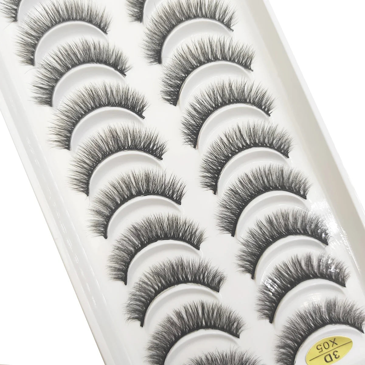 20 Style 10 Pairs Natural 3d Mink Lashes Soft False Eyelashes Cross Messy Dense Eye Lashes Extension Makeup Faux Cils Maquillaje