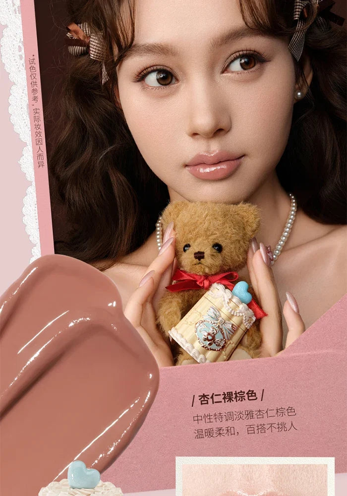 Flowerknows THE SWEETIE BEAR COLLECTION Coating Lip Jelly SOFT Lip gloss,Hydrating Gloss,Moisturizing Tint,Shine & Glow Finish