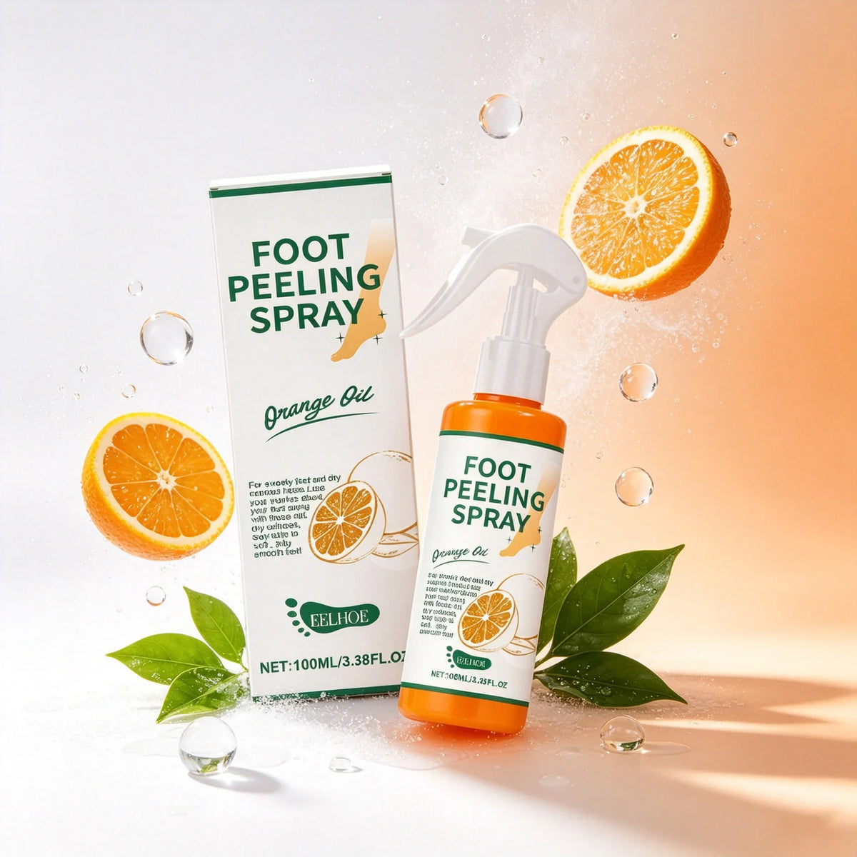 Eelhoe Foot Peeling Spray Dead Skin Remover Anti Crack Improve Rough Soften Moisturize Dry Skin Cleans Feet Exfoliating Liquids