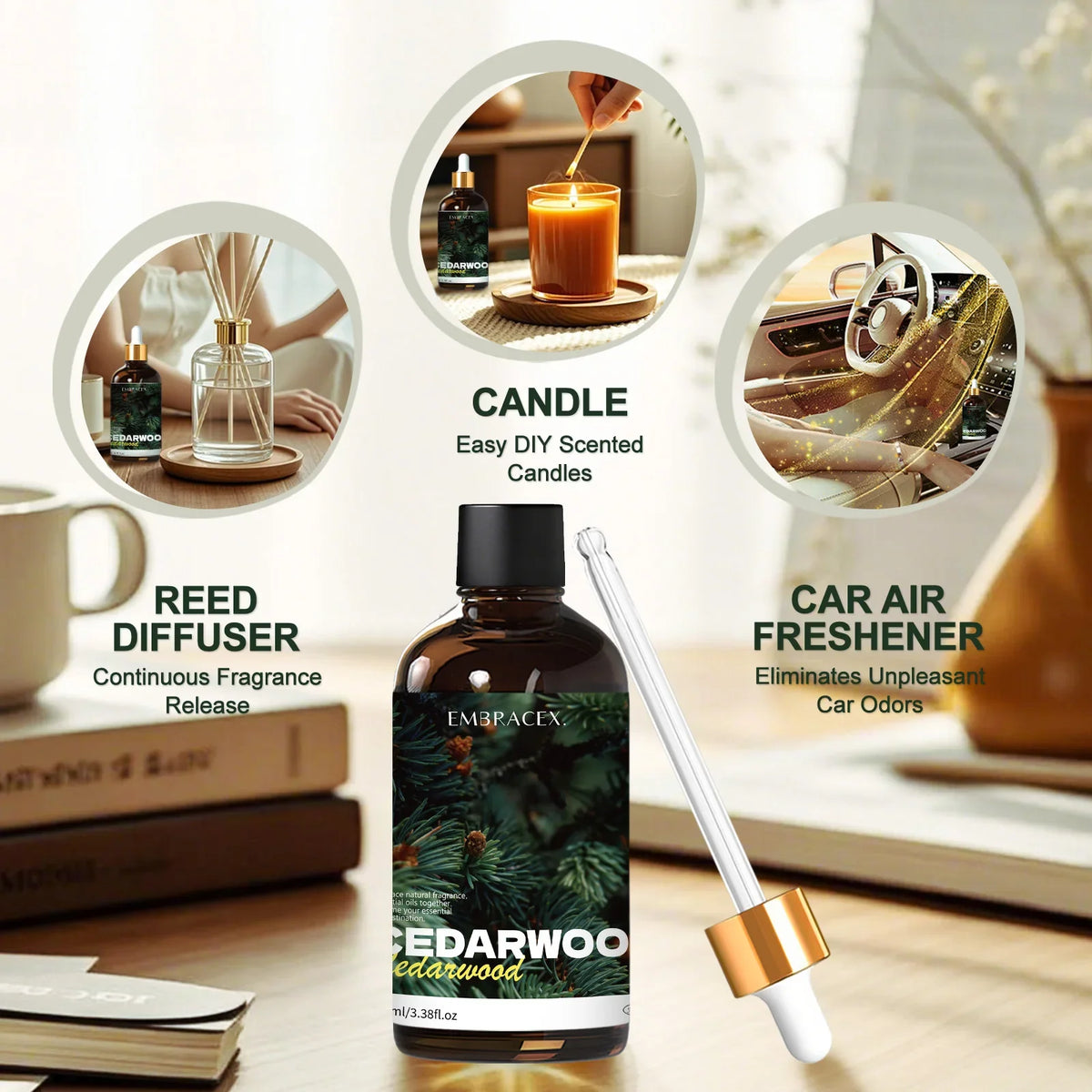 100ml Cedarwood Essential Oil Pure Plant Essential Oil For Humidifier Diffuser Candle Making Home Aroma Gift To Friends