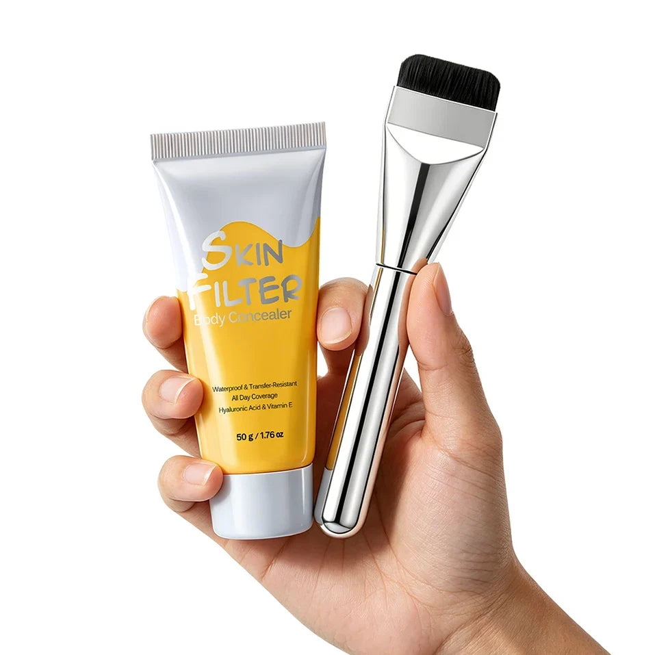 50ml Body Concealer Full Coverage Tattoo Cover Up Waterproof Hyaluronic Acid Hydrating Cover Scars Spots Veins Birthmarks Makeup