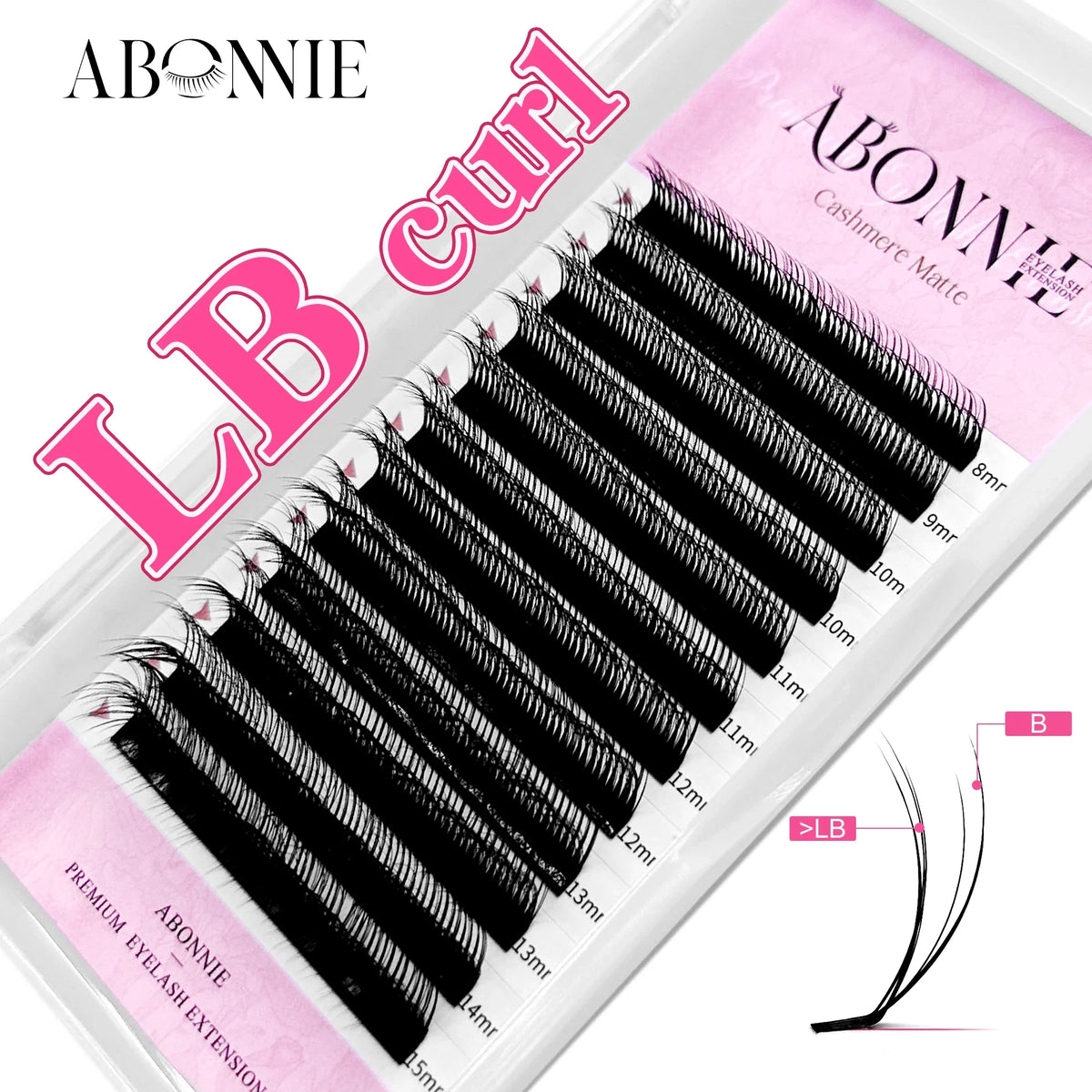 Abonnie Multi Layer Wispy Lashes Pre-Bundled Eyeash Extensions 3D Fluffy Camellia Eyelashes Automatic Flowering Lash LB Eyelash
