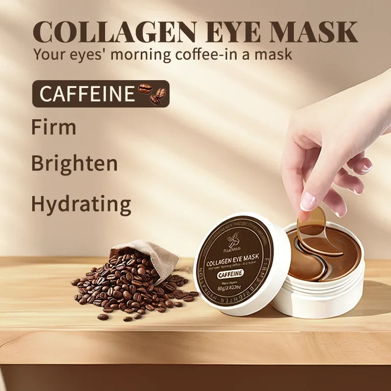 Caffeine Brightening Under-Eye Mask For Dark Circle And Puffiness-Wake Up Eyes,Firm & Lift Eye Contour Tighten for a Refreshed L