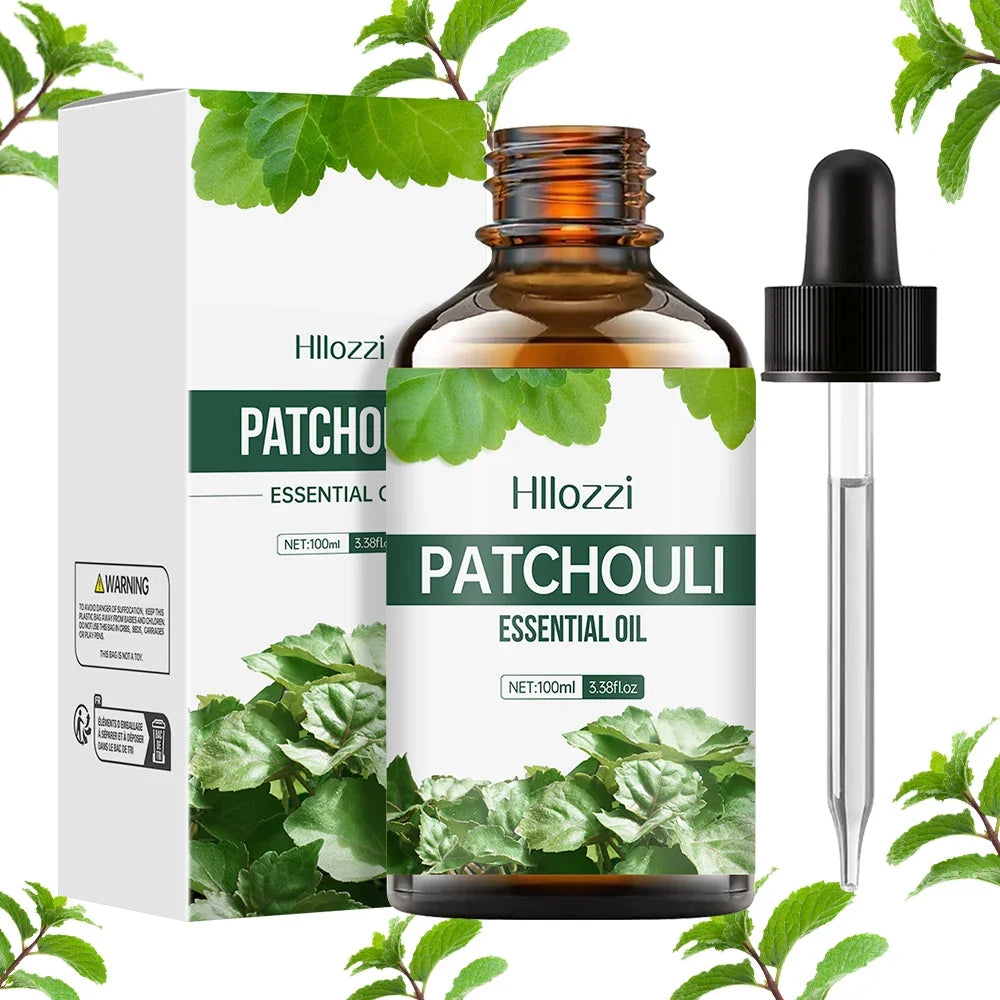 100ml/60ml/30ml Patchouli Essential Oil Hydrating Moisturizing Skin Care Skin Care Body Care Fragrance Perfume Essential Oil