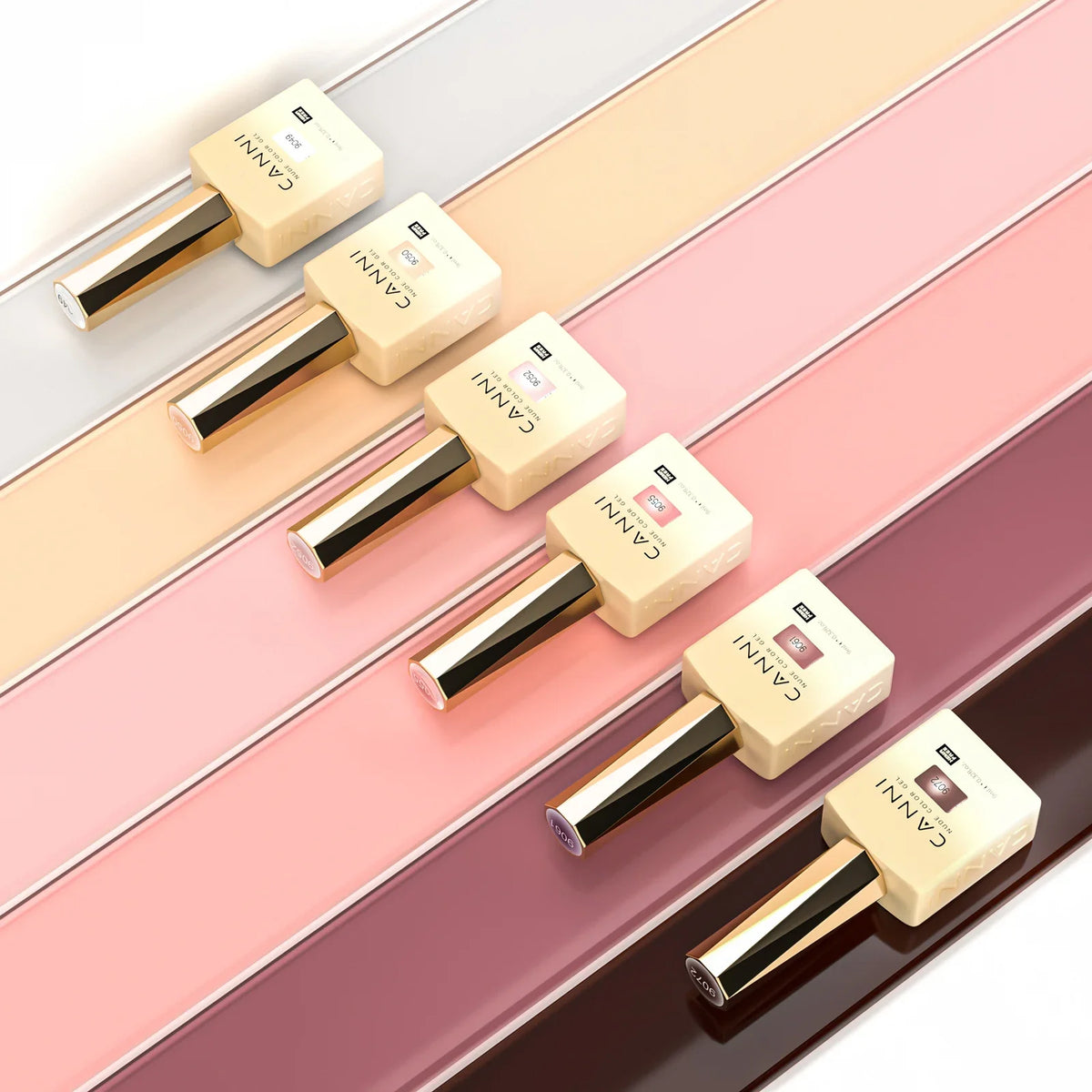 6pcs*9ml HEMA TPO FREE Nail Gel Polish CANNI Semi Permanent Jelly Pink Nude Color Gel Varnish Great Coverage UV LED Lacquer