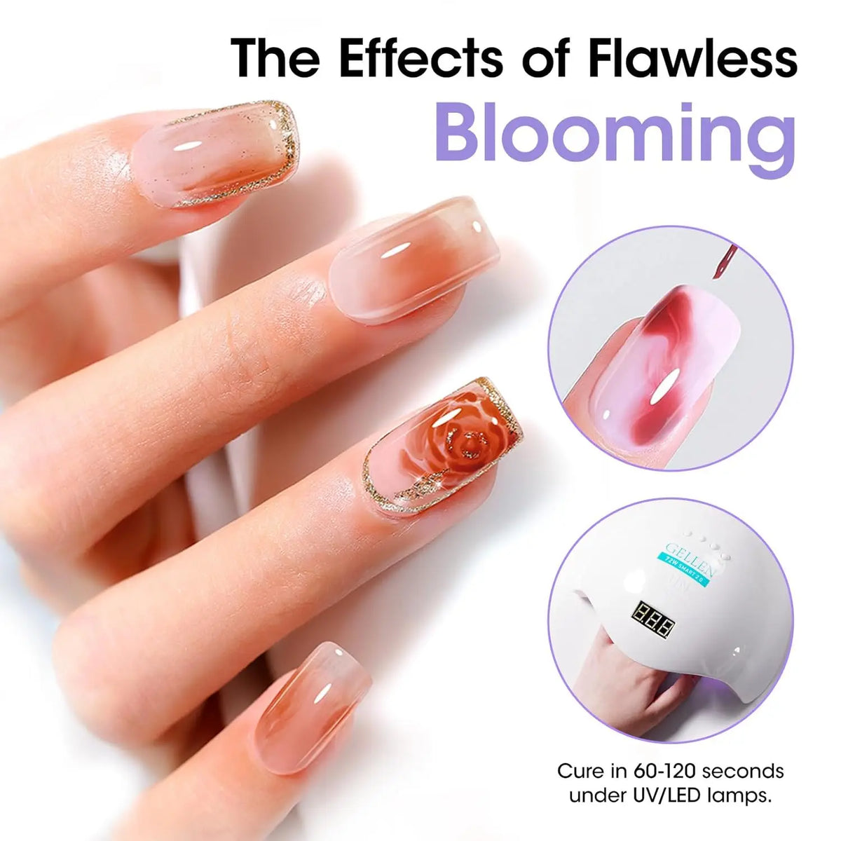 18ml Top Coat Base Coat Gel Set Nail Art No Wipe Soak Off Ultra Glossy Top UV LED Cured Long Lasting Nail Supplies