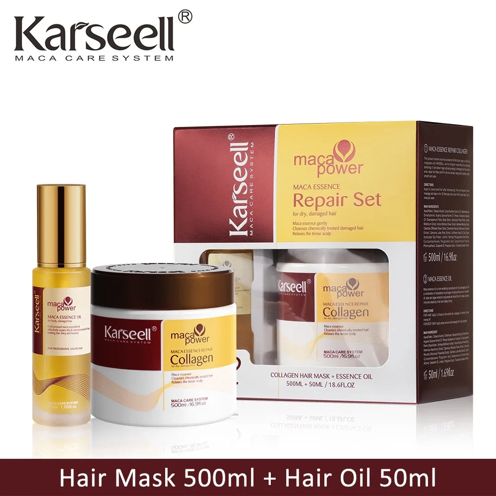 Karseell Hair Oil for Hair Healing Cold Pressed Weightless Moroccan Argan Oil Hair Serum for Nourish and Repair Damaged Hair