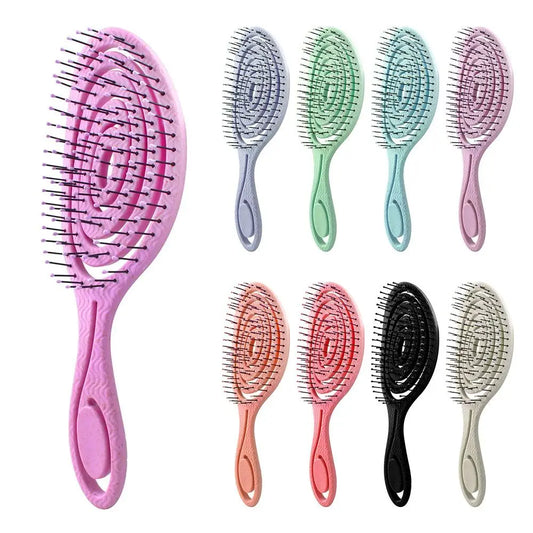 Flexible Hairdressing Styling Comb Soft Pins Massage Comb Hair Combs Wet and Dry Hair Brush