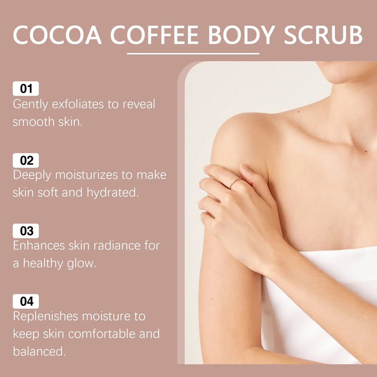 Exfoliating Sea Salt Body Scrub Deep Cleansing Remove Melanin Whiten Skin Shrink Pore Smooth Soft Nourish Coconut Coffee Scrub