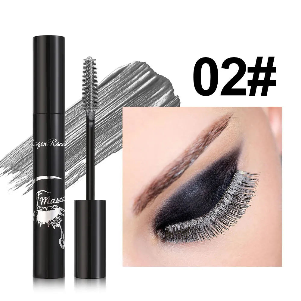 Colorful Volume Mascara Lasting Styling Waterproof Quick Dry Blue Purple Curling Lengthen Long Eyelash Silk Extension Cream
