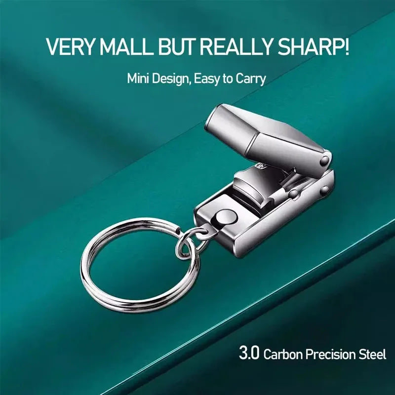 '-2026New Products，1-4pcs Nail Clippers Collapsible Portable Travel Fingernail Nail Scissors Cutter Stainless Steel ManicureTools