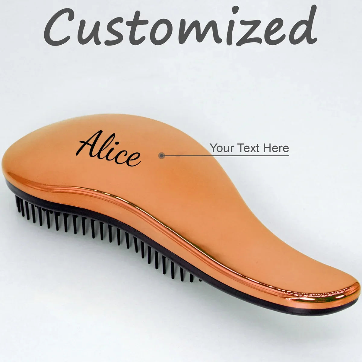 1pc Mini Personalised Magic Detangling Comb Anti-static Massage Tangle Detangle Hairbrush Custom Comb Barber Hair Styling Tool