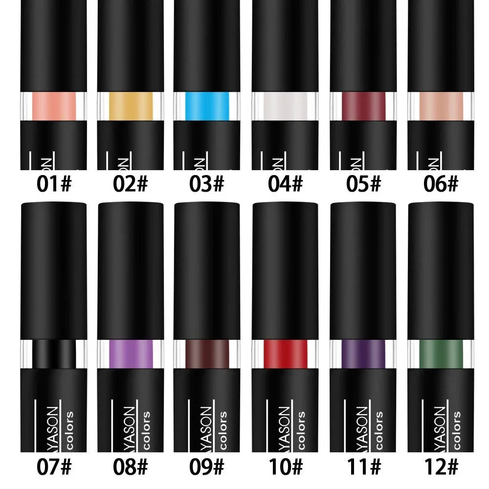 Green Purple Lipstick Christmas Halloween Party Lip Makeup Hot Sale Waterproof Velvet Matte Black White Lipstick Lasting Pigment