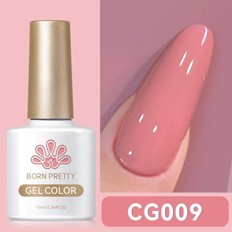 BORN PRETTY 10ml Blood Red Gel Nail Polish Semi Permanent Soak Off UV LED Varnish Design Halloween Festival Nail Supplies 1/6pcs