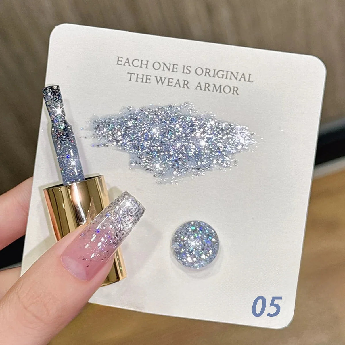 10ML 1pcs Moonlight White Strobe Glitter Gel Nail Polish Nail Supplies Hot Selling White Nails Super Flash Diamond Nail Polish