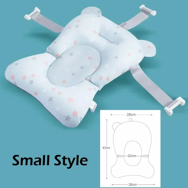 Baby Bath Support Pad Foldable Floating Seat Adjustable Newborn Bathing Cushion Infant Safety Net Hammock