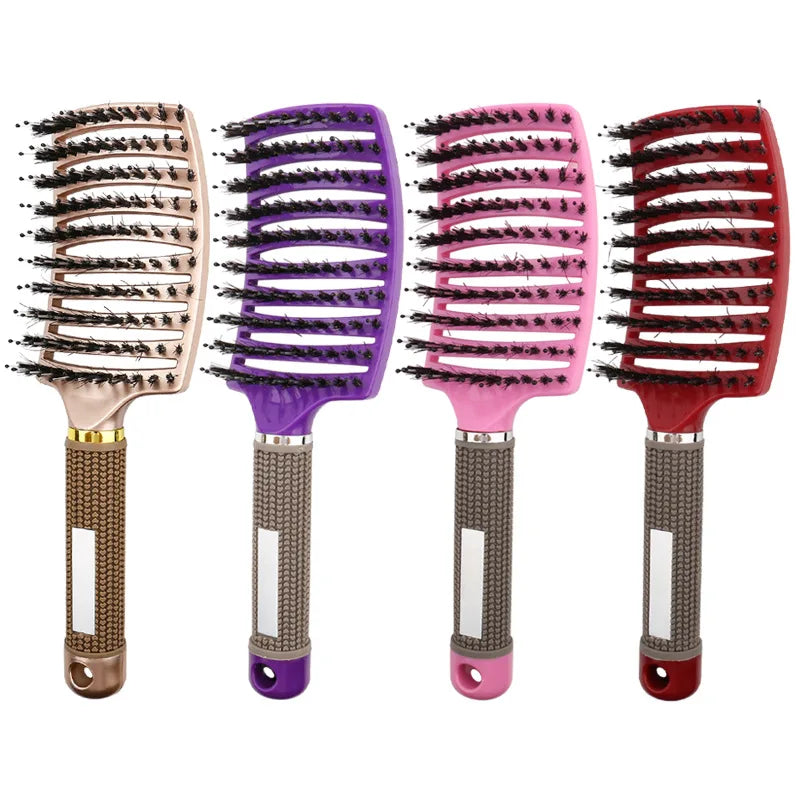 Children Detangler Hair Brush Hairbrush Anti Klit Brushy Haarborstel Bristle Nylon Scalp Massage Tangle Teaser Hair Brush Comb