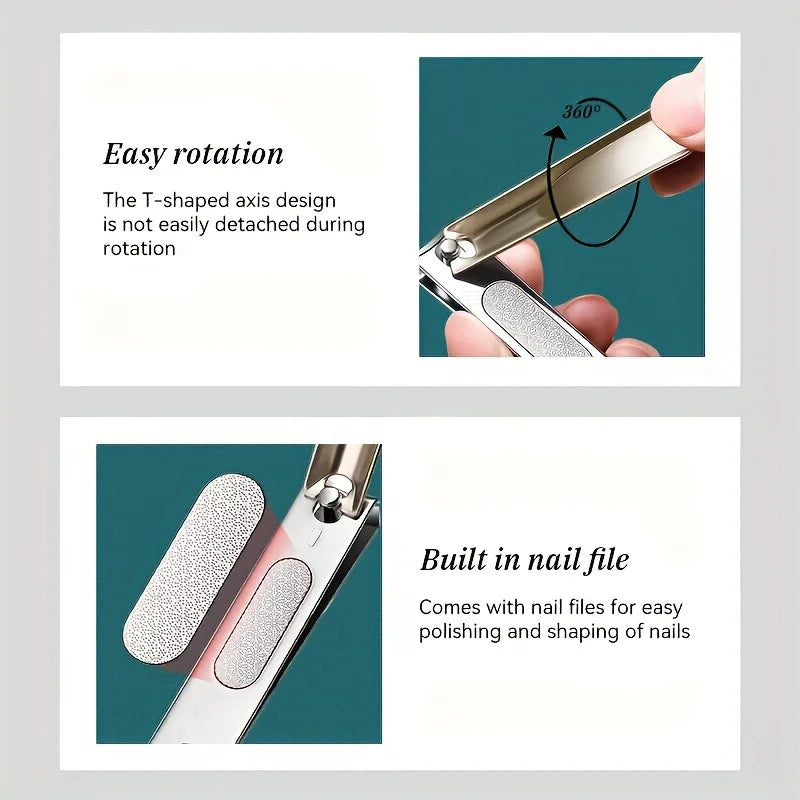1/5pcs Professional Manicure and Pedicure Kit Includes Nail Clipper Nail File and Ear Pick Portable Storage Case  Beauty Care