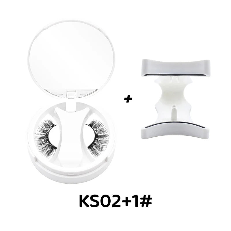 3D Magnetic Eyelashes Kit Reusable Natural Magnetic False Eyelashes Set No Glue Needed Magnet Lashes with Applicator Magnetic
