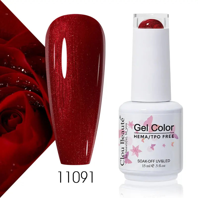 Clou Beaute Coffee Colors Nail Gel Polish HEMA/TPO FREE Soak off UV/LED 15ml Vernis Semi Permanent Nail Varnish 15ml Base Top
