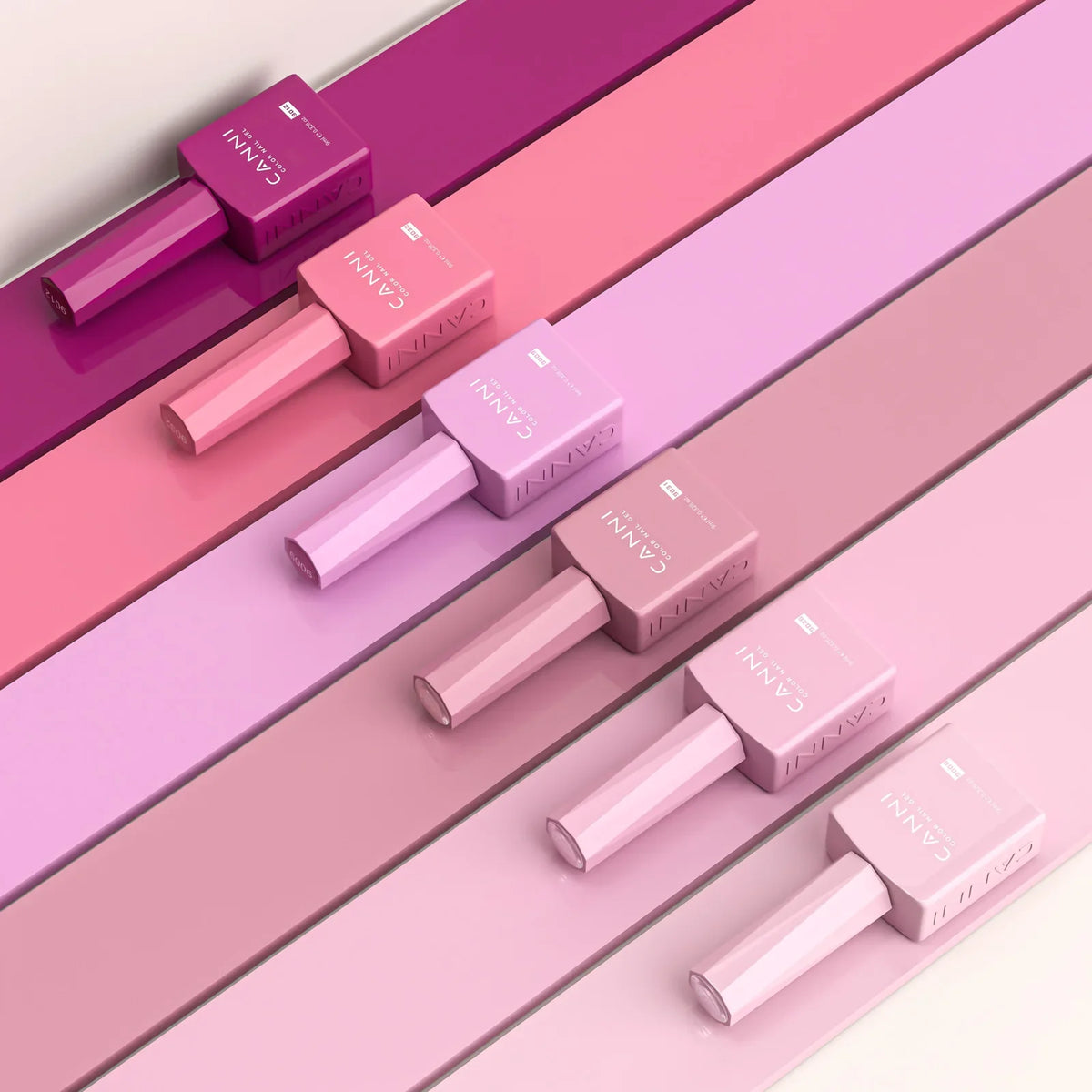 6pcs*9ml HEMA TPO FREE Nail Gel Polish CANNI Semi Permanent Jelly Pink Nude Color Gel Varnish Great Coverage UV LED Lacquer